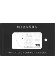 Miranda MDS 1 Autoflash manual. Camera Instructions.